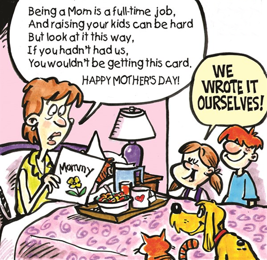 Get Latest Hilarious Mothers Day Cartoons, Mothers Day 2014 Cartoons,Mothers Day Funny Strips